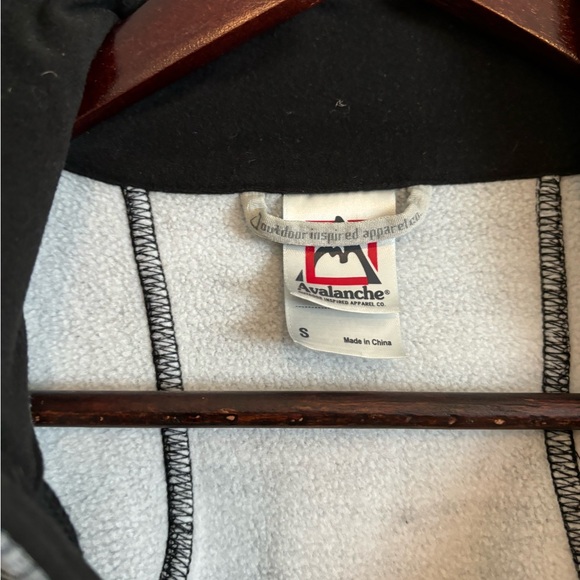 Black and Grey Athletic Avalanche Zip Up. Size Small. - Picture 5 of 5